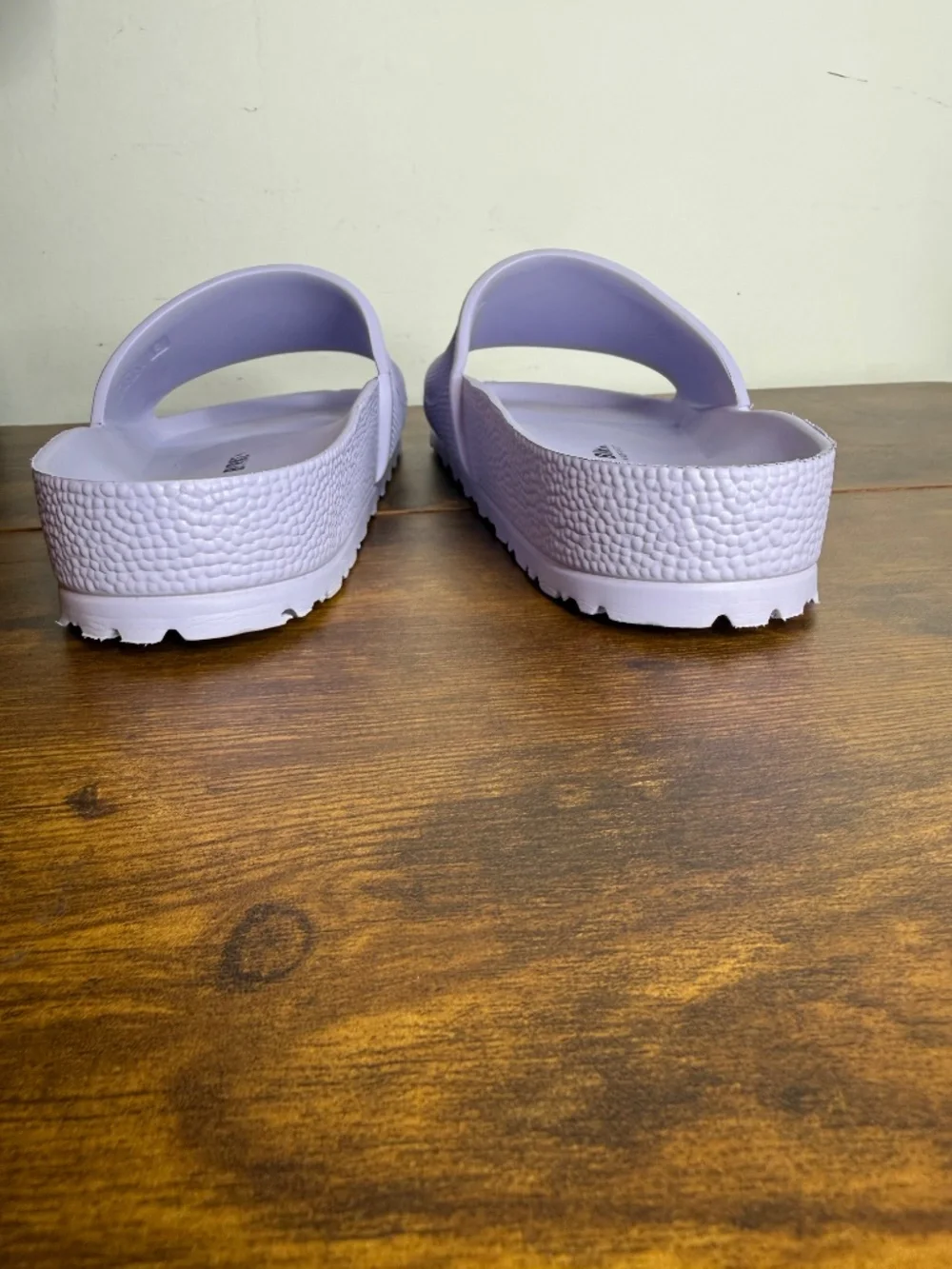 Birkenstock Barbados EVA slides (Size 42) in the Purple Fog colorway